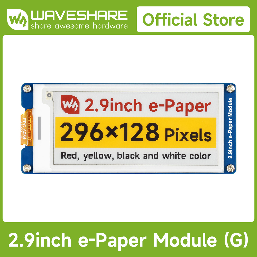 Display Epaper 2.9 - Waveshare 2.9inch E-Paper Display (G), E-ink