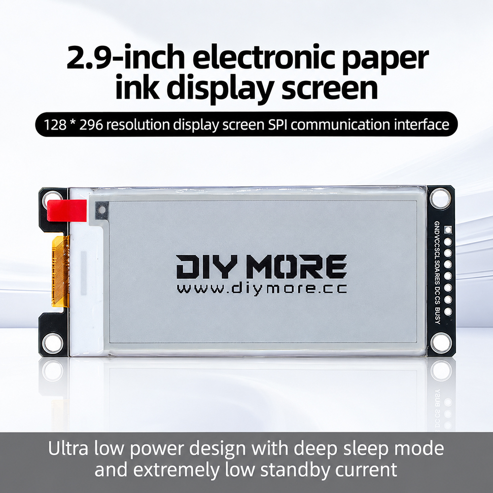 2.9'' Black White Red Yellow D - Display Epaper 2.9 ulasan dan harga